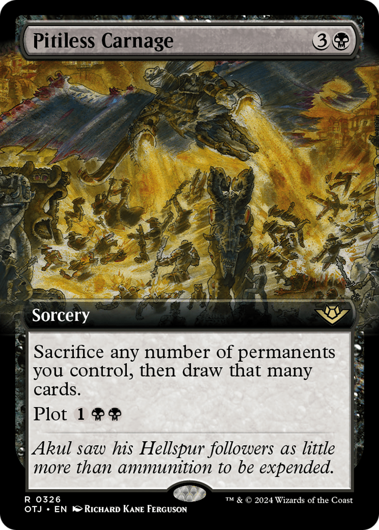Pitiless Carnage (Extended Art) [Outlaws of Thunder Junction] | Jack's On Queen