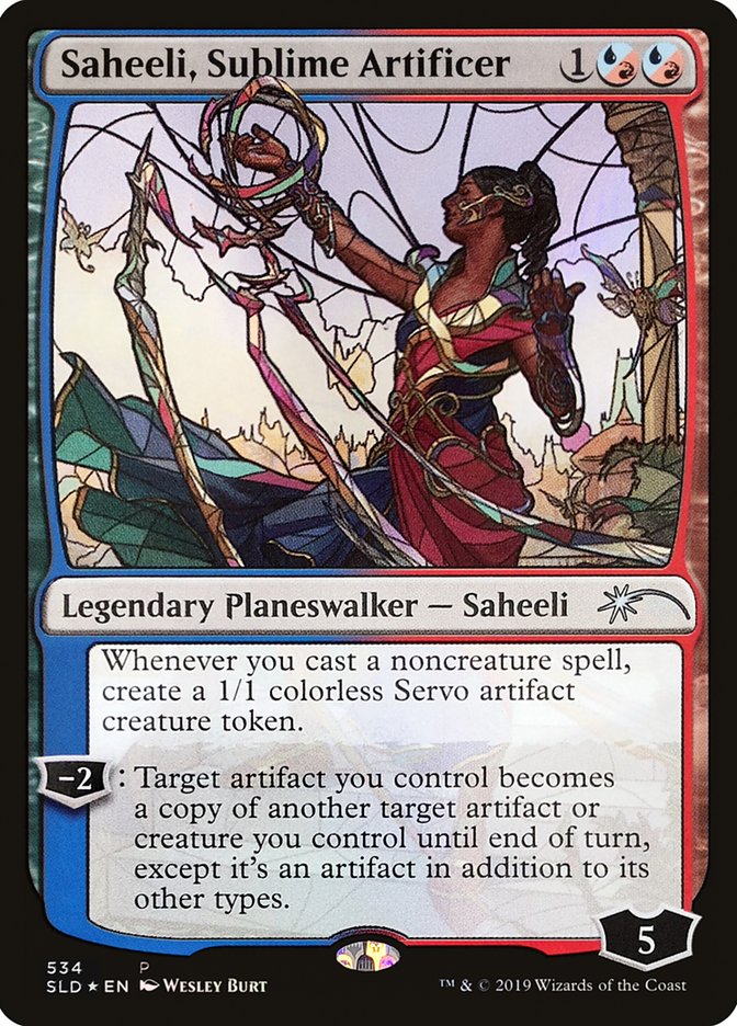 Saheeli, Sublime Artificer (Stained Glass) [Secret Lair Drop Promos] | Jack's On Queen