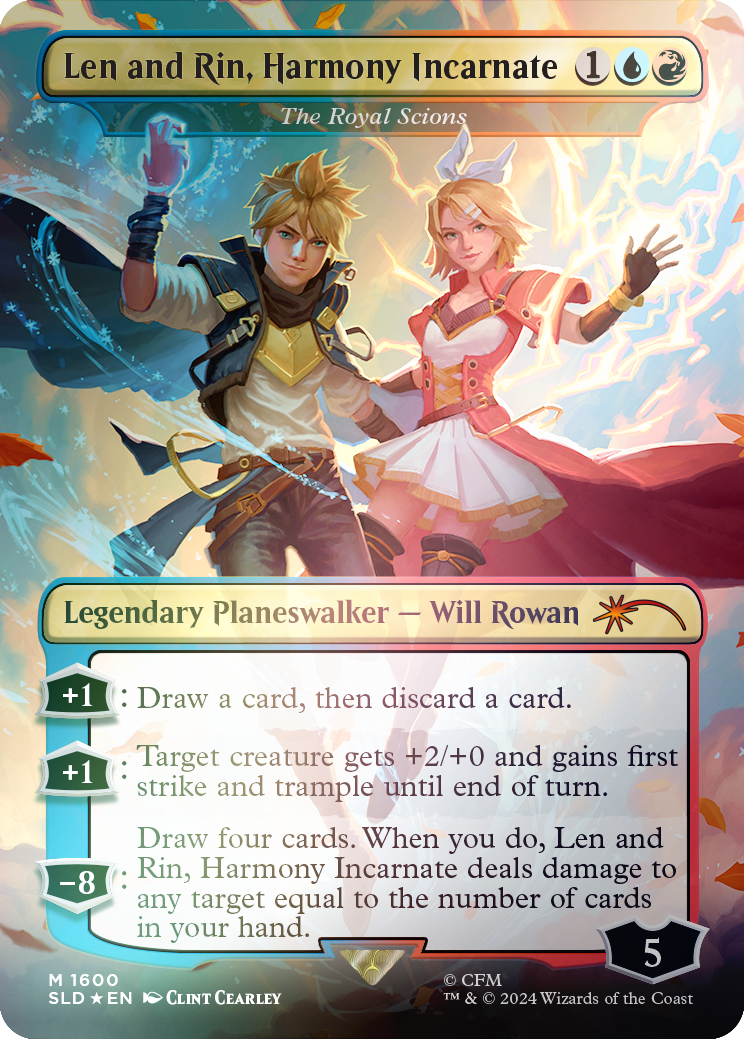 Len and Rin, Harmony Incarnate - The Royal Scions (Rainbow Foil) [Secret Lair Drop Series] | Jack's On Queen