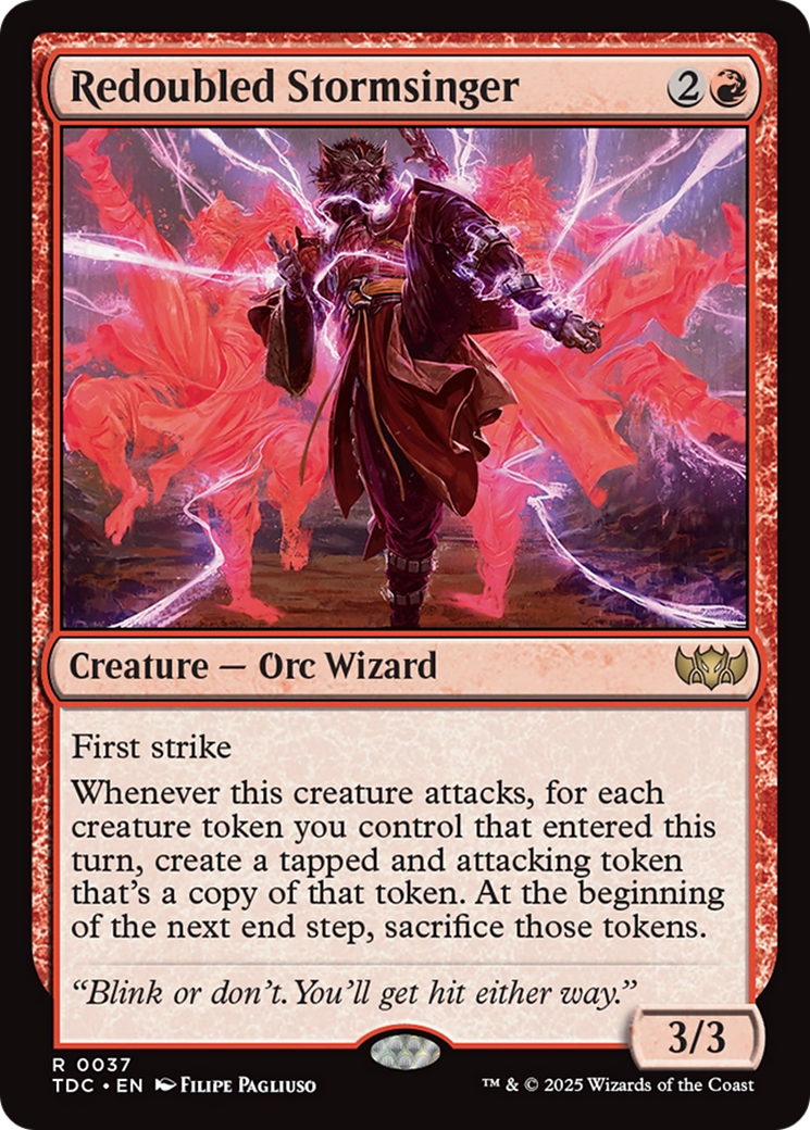 Redoubled Stormsinger [Tarkir: Dragonstorm Commander] | Jack's On Queen