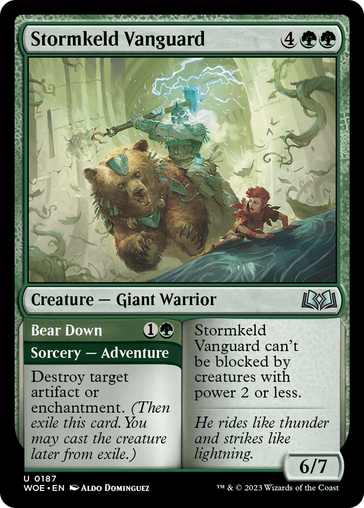 Stormkeld Vanguard // Bear Down [Wilds of Eldraine] | Jack's On Queen