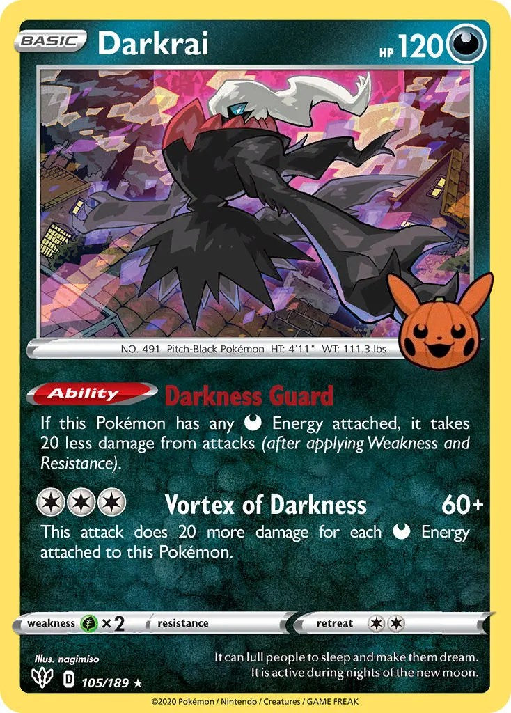 Darkrai (105/189) [Trick or Trade] | Jack's On Queen