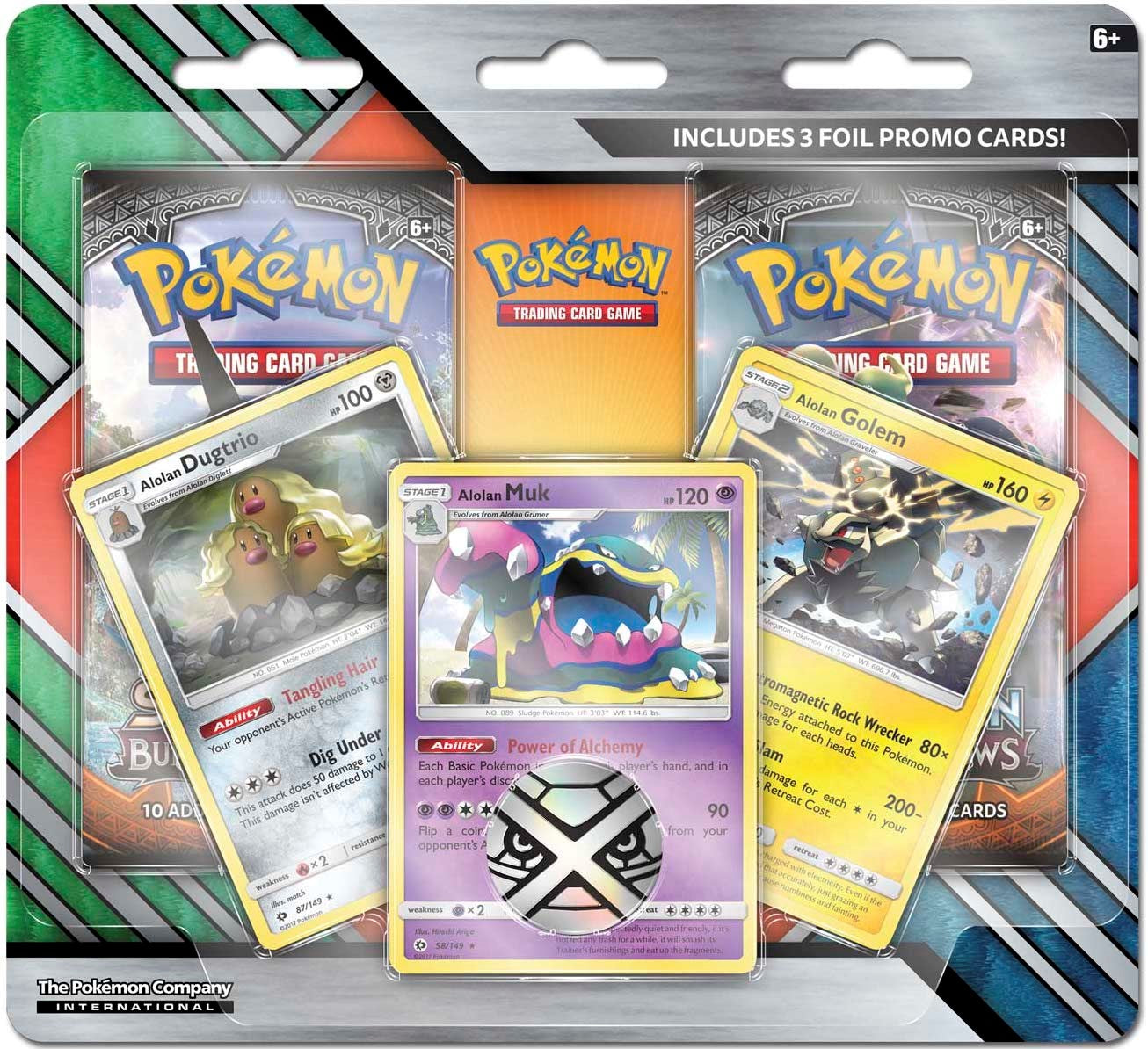 Enhanced - 2-Pack Blister (Alolan Dugtrio, Alolan Muk, & Alolan Golem) | Jack's On Queen