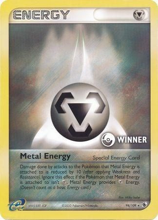 Metal Energy (94/109) (Winner) [EX: Ruby & Sapphire] | Jack's On Queen