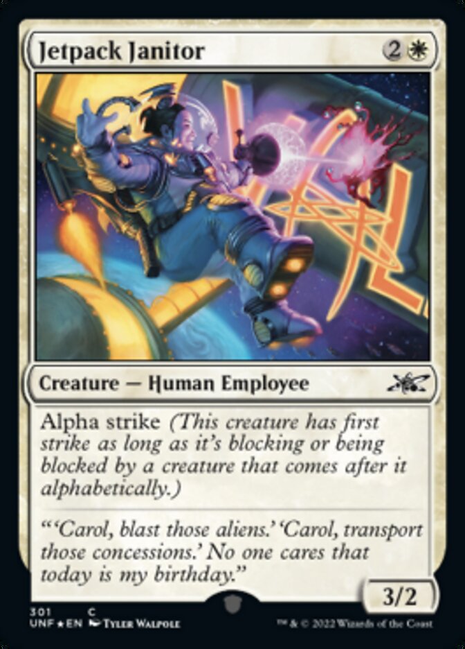 Jetpack Janitor (Galaxy Foil) [Unfinity] | Jack's On Queen