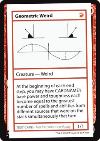 Geometric Weird (2021 Edition) [Mystery Booster Playtest Cards] | Jack's On Queen