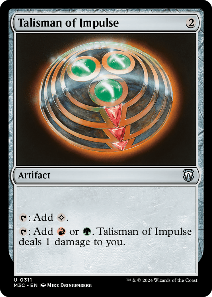 Talisman of Impulse (Ripple Foil) [Modern Horizons 3 Commander] | Jack's On Queen