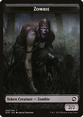 Zombie // Dog Illusion Double-Sided Token [Dungeons & Dragons: Adventures in the Forgotten Realms Tokens] | Jack's On Queen