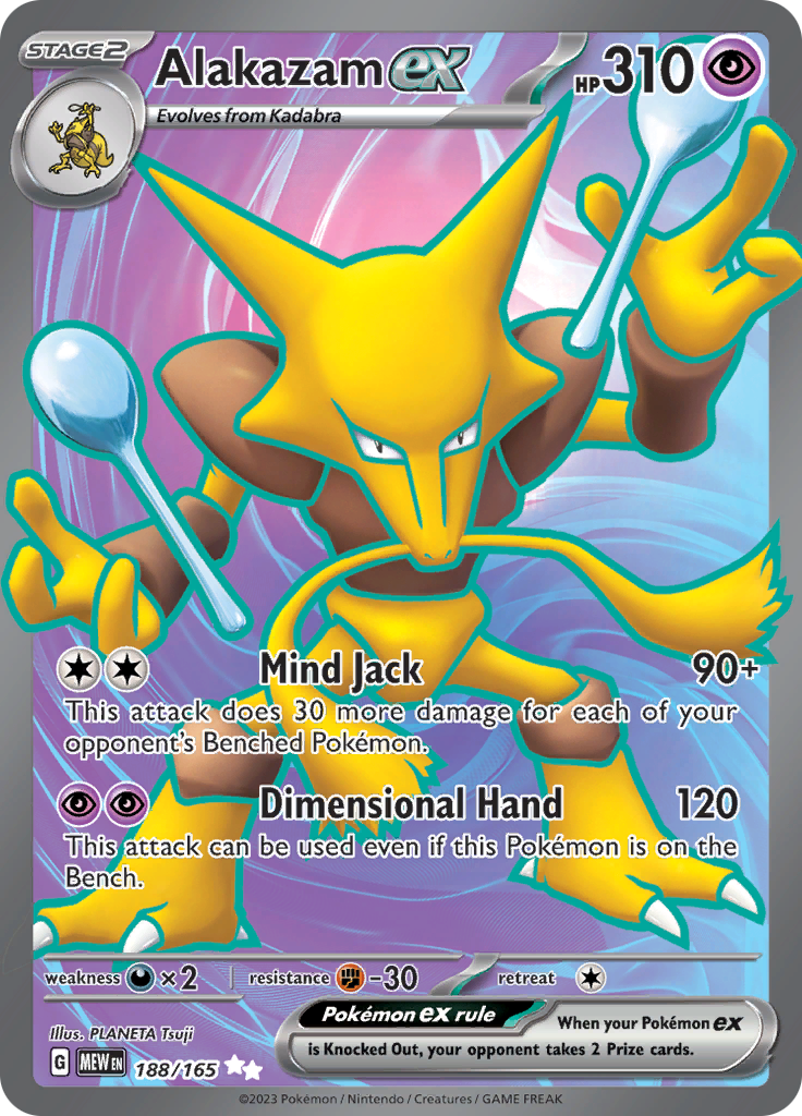 Alakazam ex (188/165) [Scarlet & Violet 151] | Jack's On Queen