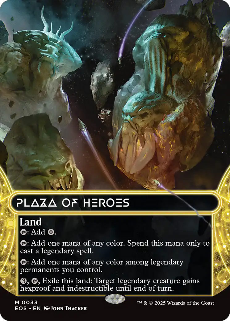 Plaza of Heroes (0033) (Borderless) [Edge of Eternities: Stellar Sights] | Jack's On Queen