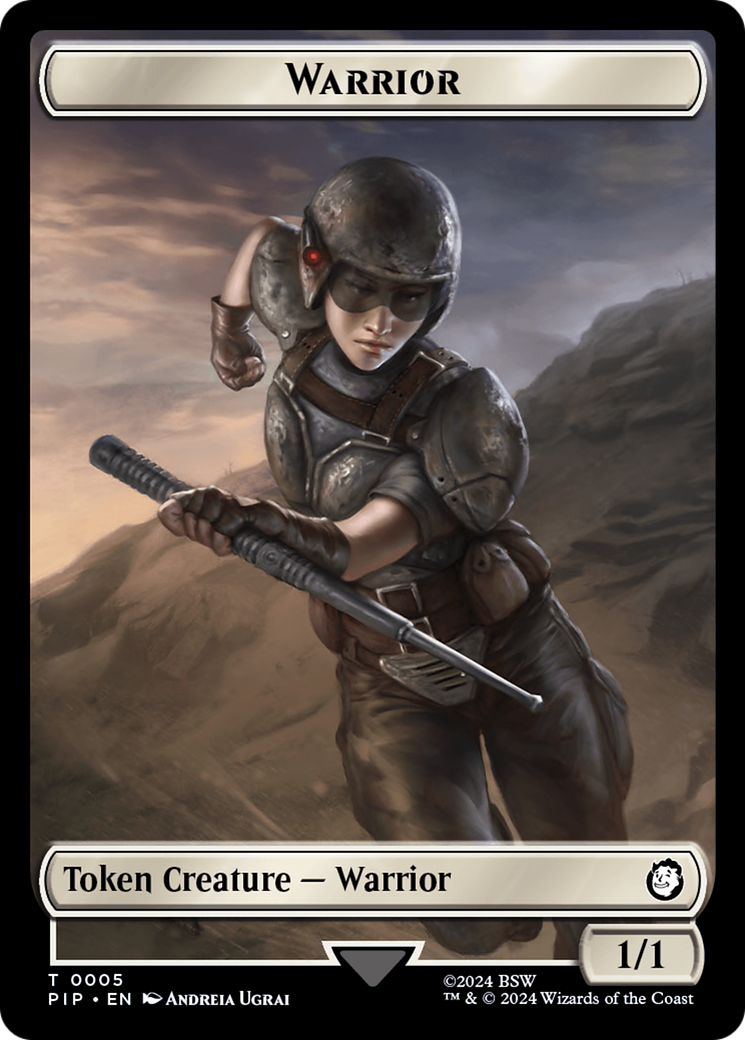 Treasure (0018) // Warrior Double-Sided Token [Fallout Tokens] | Jack's On Queen