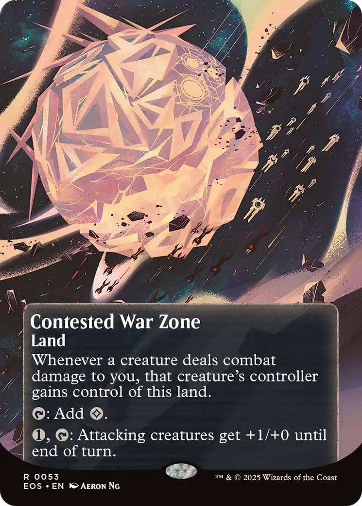 Contested War Zone (0053) (Borderless) [Edge of Eternities: Stellar Sights] | Jack's On Queen