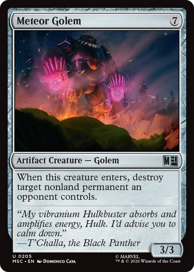 Meteor Golem (Surge Foil) [Marvel Super Heroes Commander] | Jack's On Queen