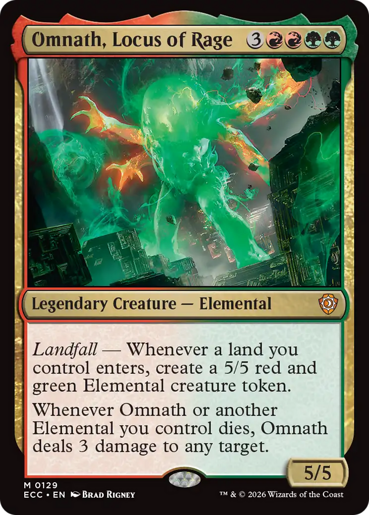 Omnath, Locus of Rage [Lorwyn Eclipsed Commander] | Jack's On Queen