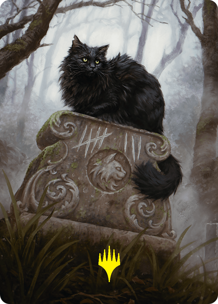 Nine-Lives Familiar 2 Art Card (36/54) (Gold-Stamped Planeswalker Symbol) [Foundations Art Series] | Jack's On Queen