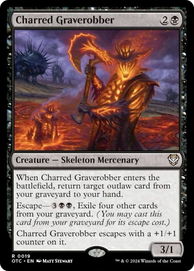 Charred Graverobber [Outlaws of Thunder Junction Commander] | Jack's On Queen