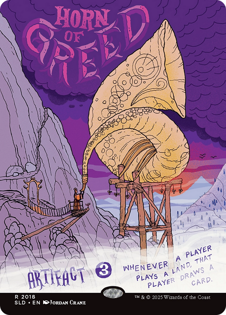 Horn of Greed (Rainbow Foil) [Secret Lair Drop Series] | Jack's On Queen