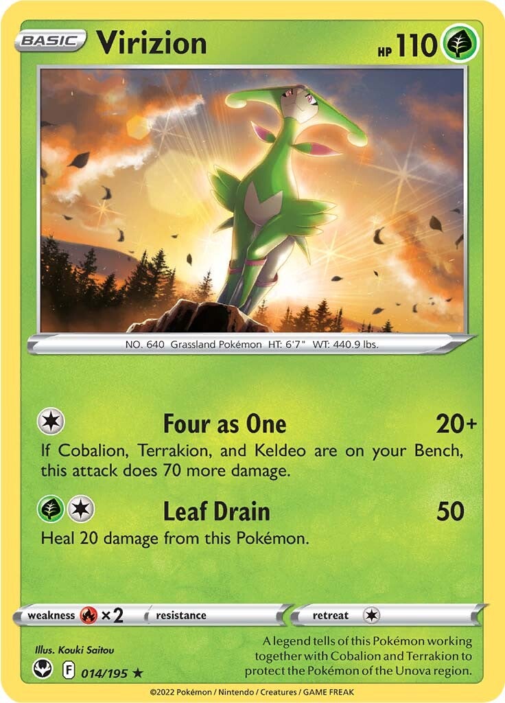 Virizion (014/195) [Sword & Shield: Silver Tempest] | Jack's On Queen