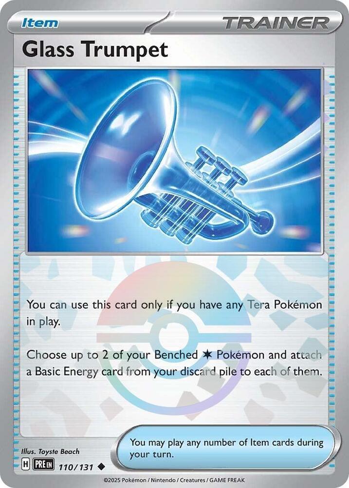 Glass Trumpet (110/131) (Poke Ball Pattern) [Scarlet & Violet: Prismatic Evolutions] | Jack's On Queen