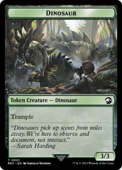 Gnome // Dinosaur (0001) Double-Sided Token [The Lost Caverns of Ixalan Tokens] | Jack's On Queen