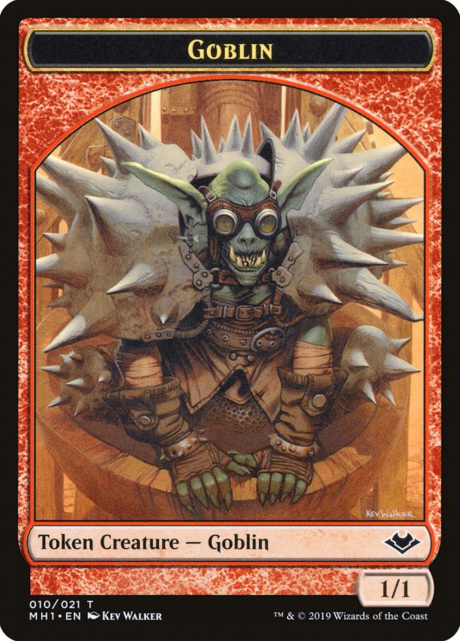 Goblin (010) // Wrenn and Six Emblem Double-Sided Token [Modern Horizons Tokens] | Jack's On Queen