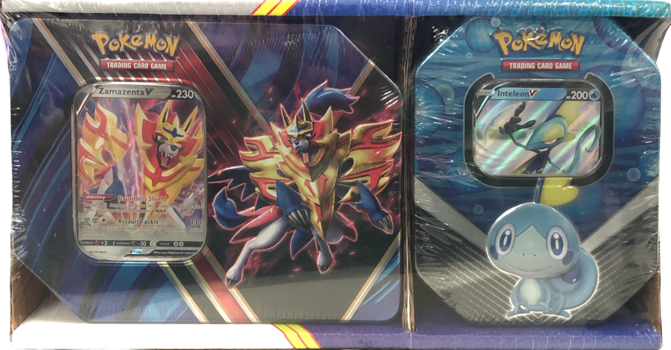 Legends of Galar/Galar Partners - 2-Pack Tin (Zamazenta V & Inteleon V) | Jack's On Queen