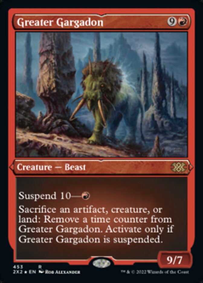 Greater Gargadon (Foil Etched) [Double Masters 2022] | Jack's On Queen