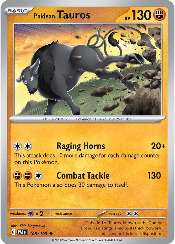 Paldean Tauros (108/193) [Scarlet & Violet: Paldea Evolved] | Jack's On Queen