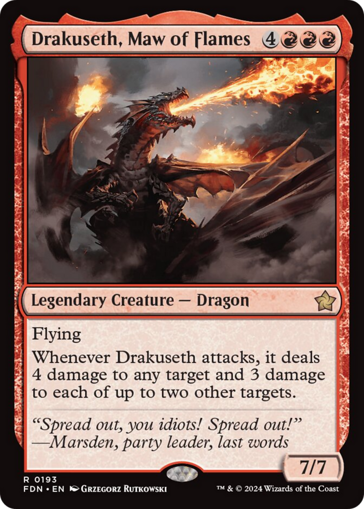 Drakuseth, Maw of Flames [Foundations] | Jack's On Queen