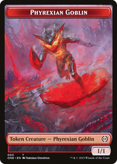 Phyrexian Goblin // Poison Counter Double-Sided Token [Phyrexia: All Will Be One Tokens] | Jack's On Queen