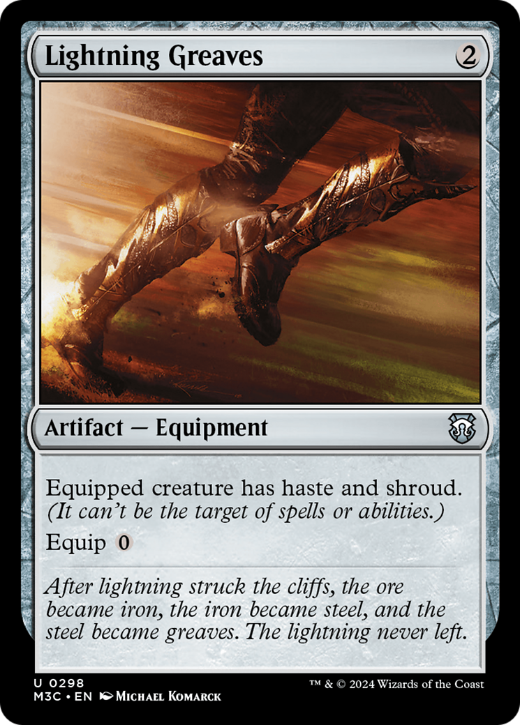 Lightning Greaves (Ripple Foil) [Modern Horizons 3 Commander] | Jack's On Queen