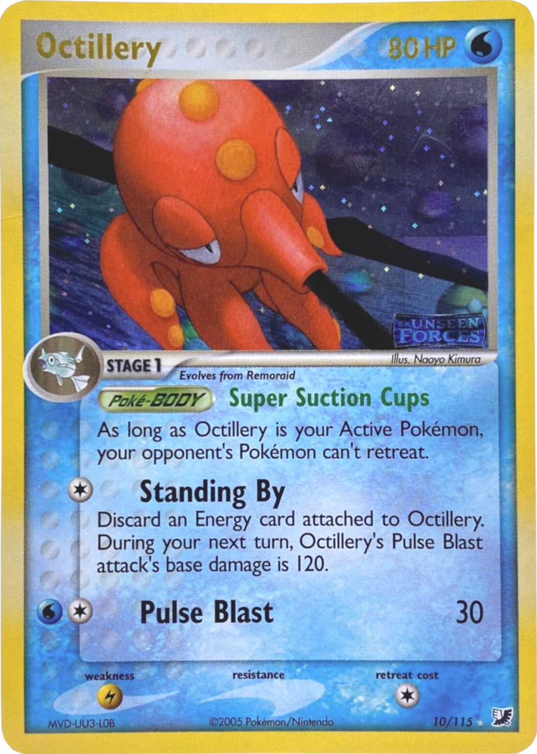 Octillery (10/115) (Stamped) [EX: Unseen Forces] | Jack's On Queen