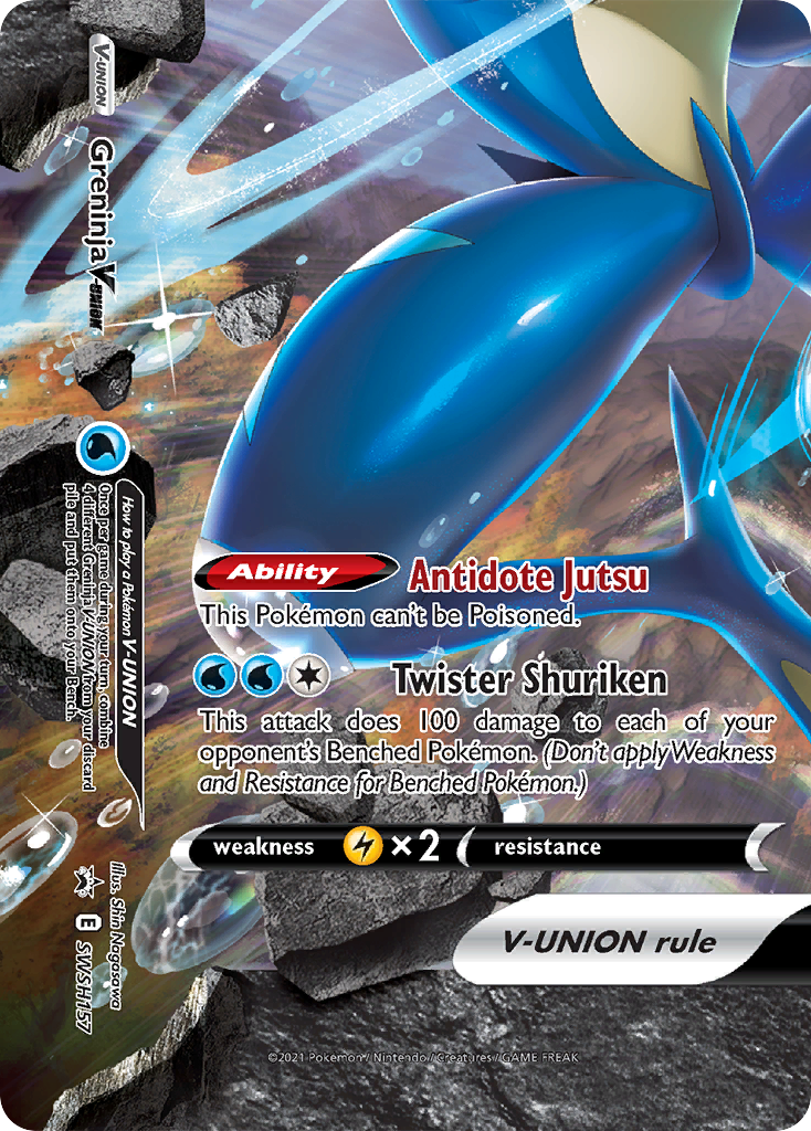 Greninja V-Union (SWSH157) [Sword & Shield: Black Star Promos] | Jack's On Queen