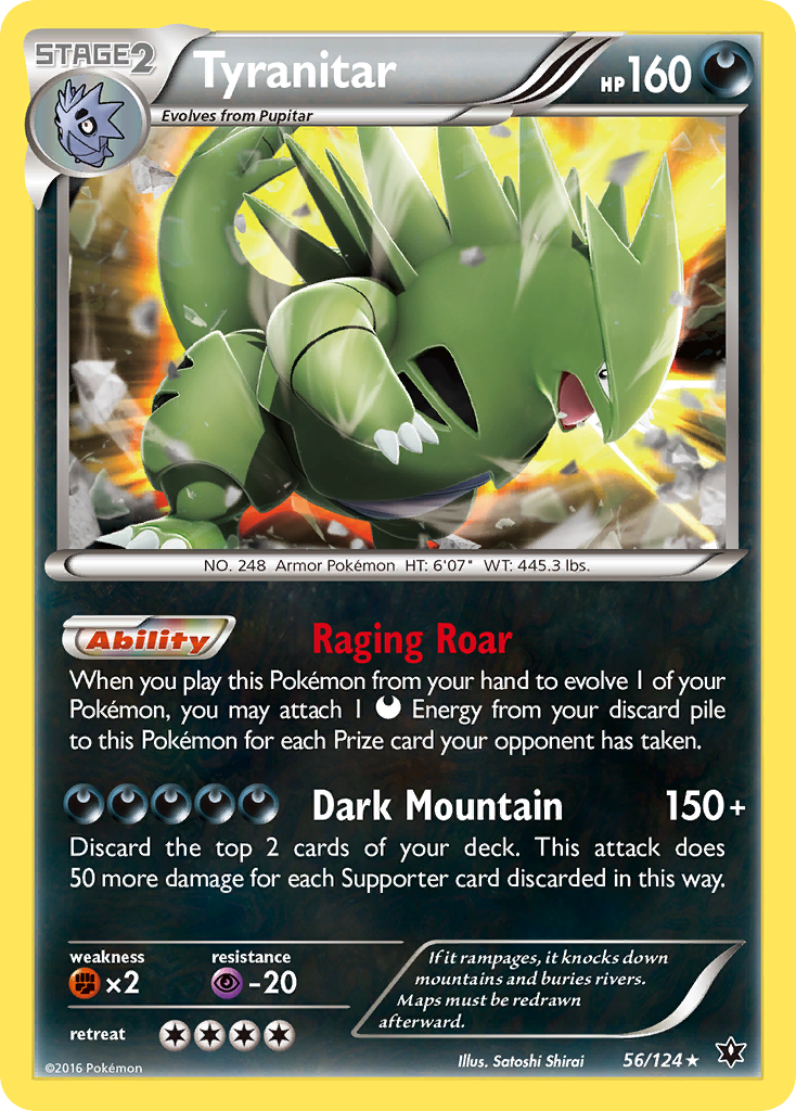 Tyranitar (56/124) [XY: Fates Collide] | Jack's On Queen