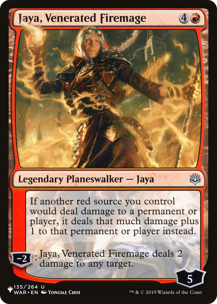 Jaya, Venerated Firemage [The List] | Jack's On Queen