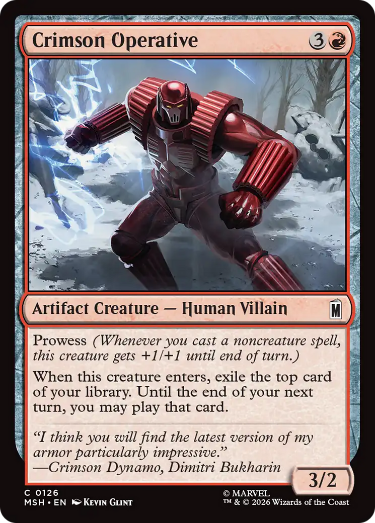 Crimson Operative [Marvel Super Heroes] | Jack's On Queen