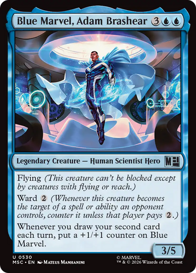 Blue Marvel, Adam Brashear [Marvel Super Heroes Commander] | Jack's On Queen
