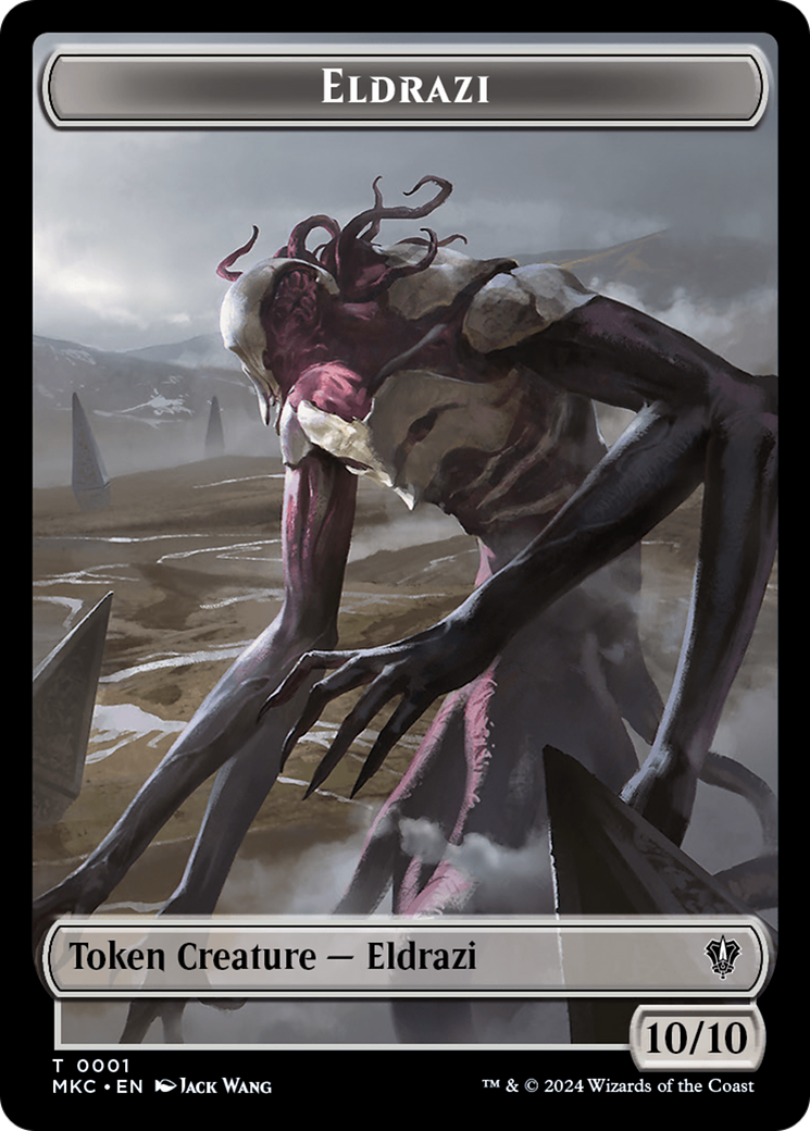 Eldrazi // Tiny Double-Sided Token [Murders at Karlov Manor Commander Tokens] | Jack's On Queen