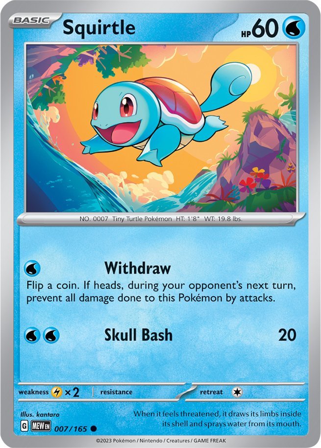 Squirtle (007/165) [Scarlet & Violet 151] | Jack's On Queen