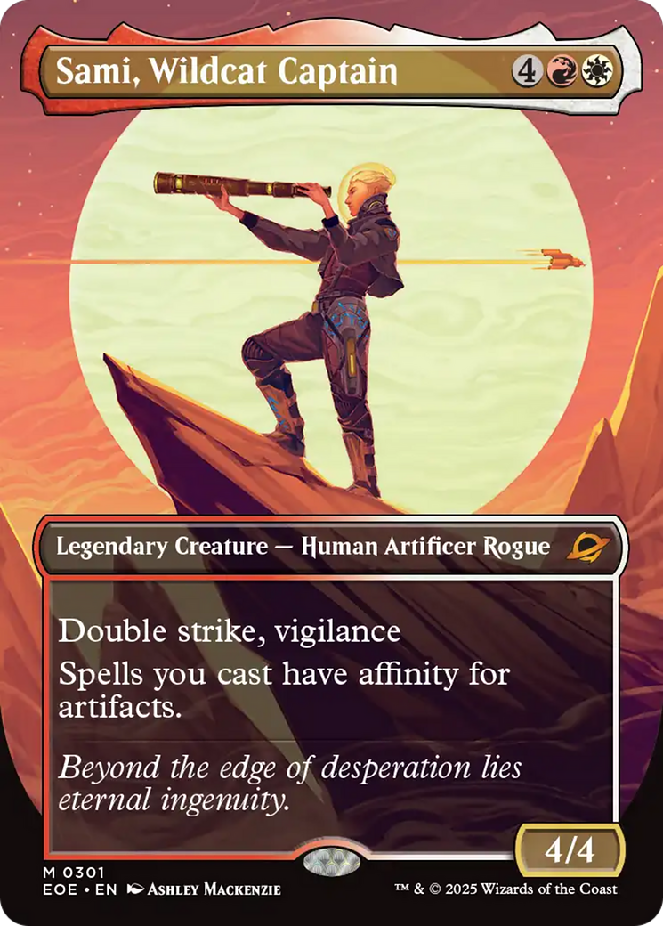 Sami, Wildcat Captain (Borderless) [Edge of Eternities] | Jack's On Queen