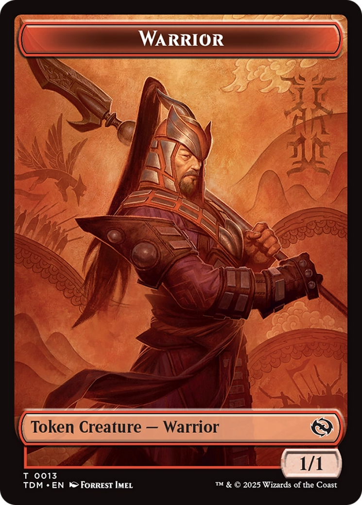 Goblin // Warrior Double-Sided Token [Tarkir: Dragonstorm Tokens] | Jack's On Queen