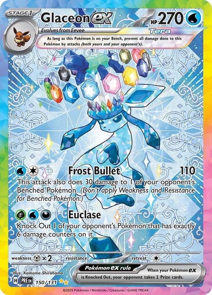 Glaceon ex (150/131) [Scarlet & Violet: Prismatic Evolutions] | Jack's On Queen