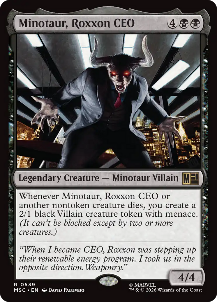 Minotaur, Roxxon CEO [Marvel Super Heroes Commander] | Jack's On Queen