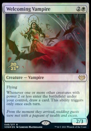 Welcoming Vampire [Innistrad: Crimson Vow Prerelease Promos] | Jack's On Queen