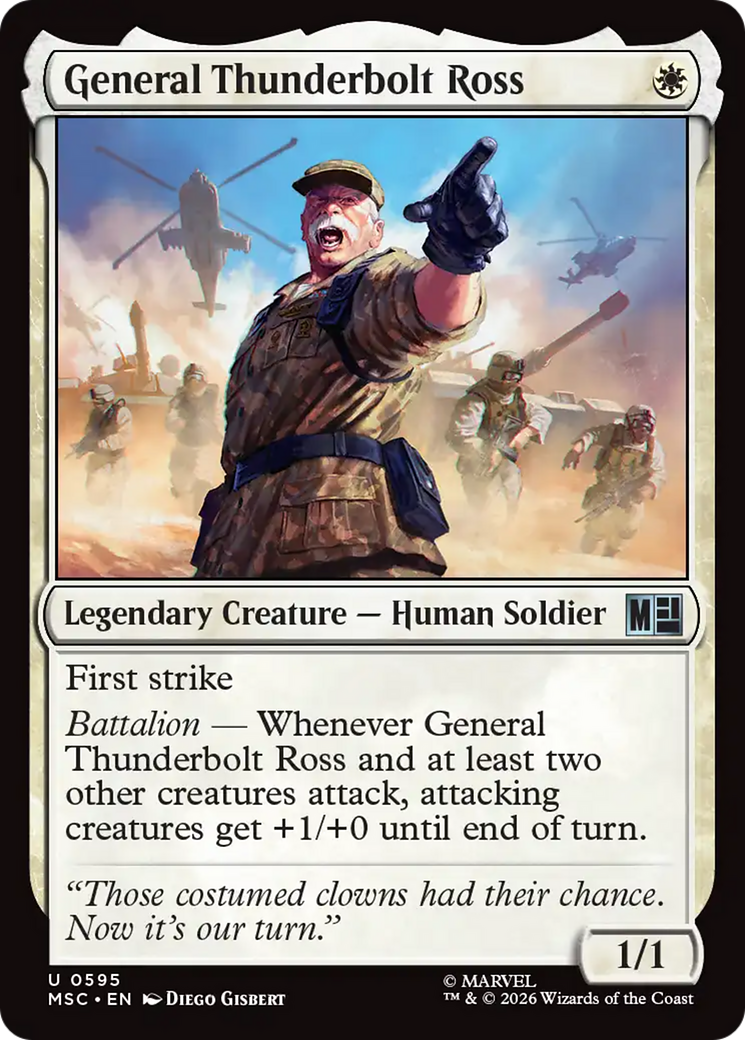General Thunderbolt Ross [Marvel Super Heroes Commander] | Jack's On Queen