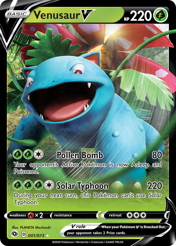 Venusaur V (001/073) [Sword & Shield: Champion's Path] | Jack's On Queen