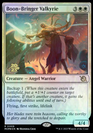 Boon-Bringer Valkyrie [March of the Machine Prerelease Promos] | Jack's On Queen