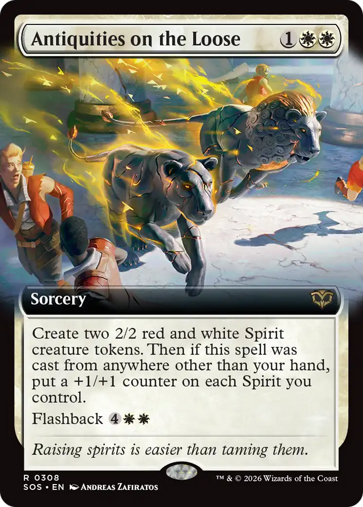 Antiquities on the Loose (Extended Art) [Secrets of Strixhaven] | Jack's On Queen