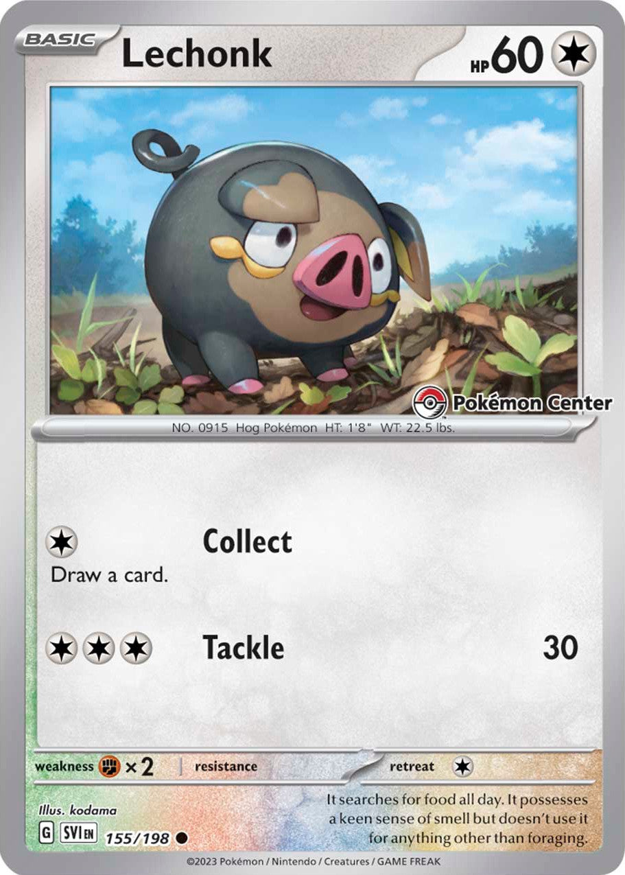 Lechonk (155/198) (Pokemon Center Exclusive) [Scarlet & Violet: Base Set] | Jack's On Queen