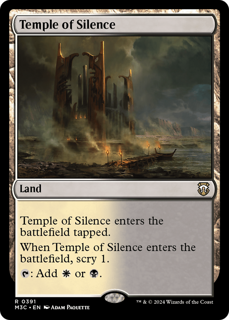 Temple of Silence (Ripple Foil) [Modern Horizons 3 Commander] | Jack's On Queen